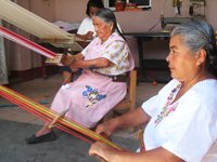 Backstrap loom woven bag