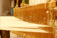 Yarn on loom